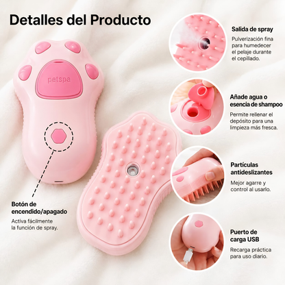 Cepillo para mascotas 3 en 1